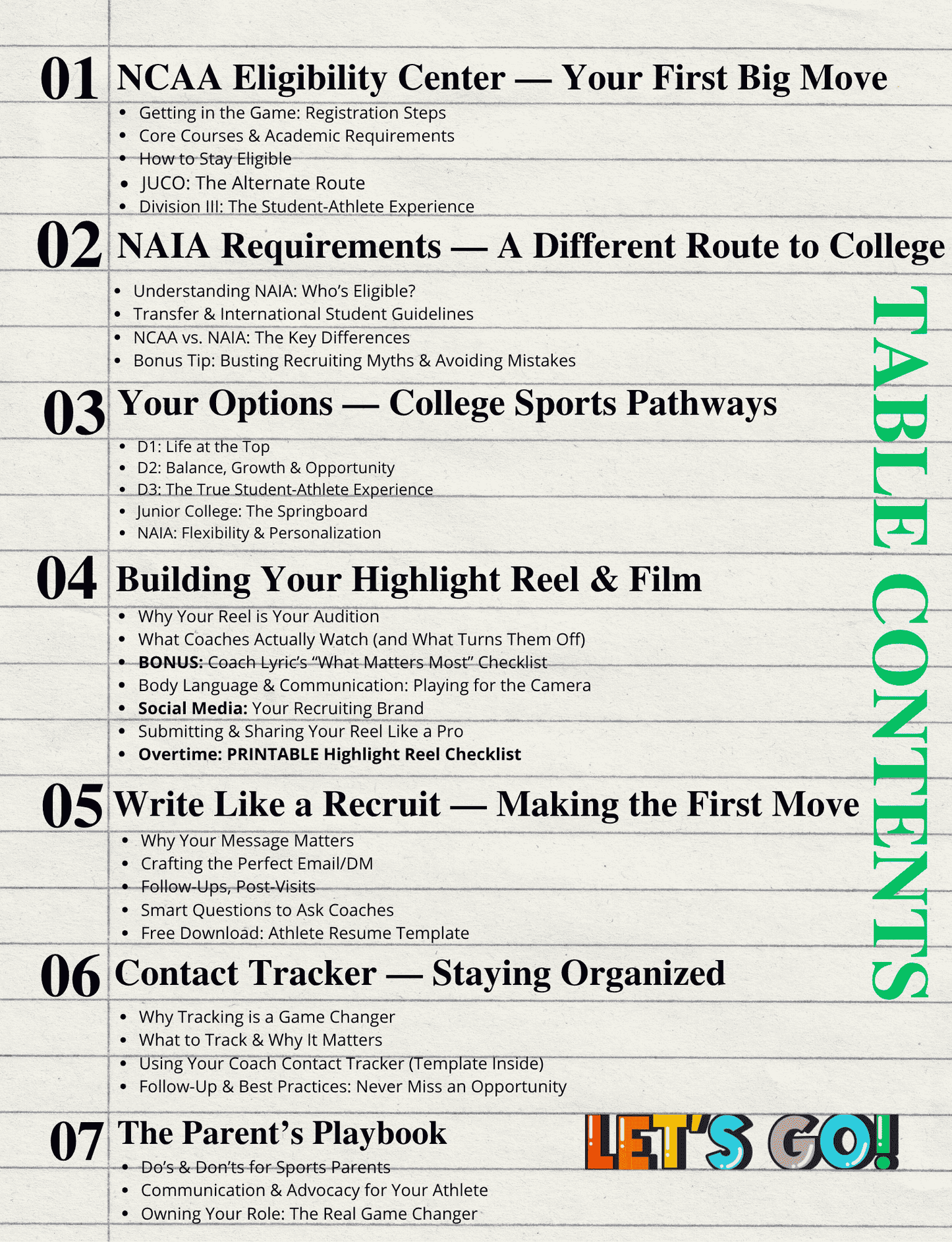 Unlock the College Recruiting Game—Recruiting 101 Playbook