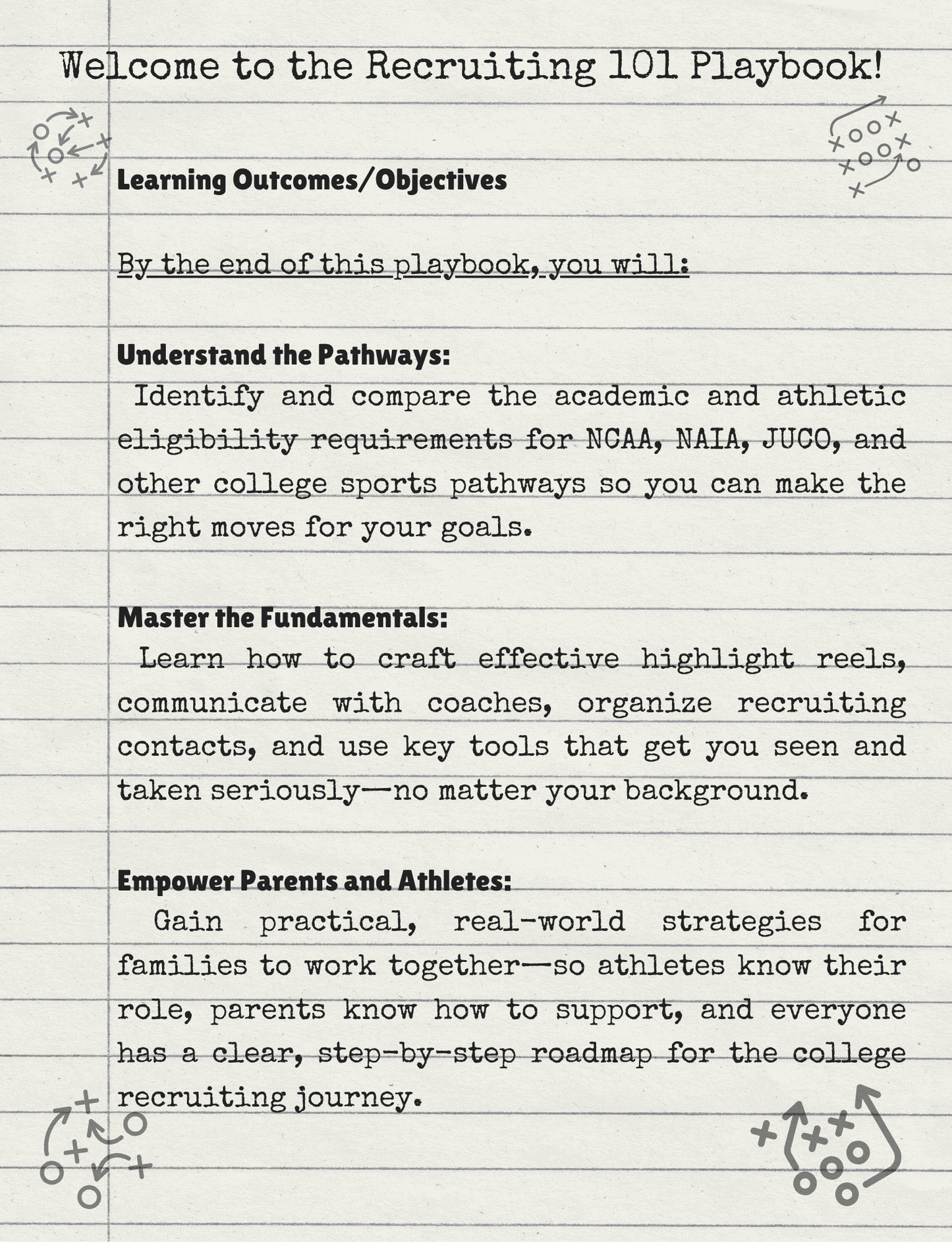 Unlock the College Recruiting Game—Recruiting 101 Playbook