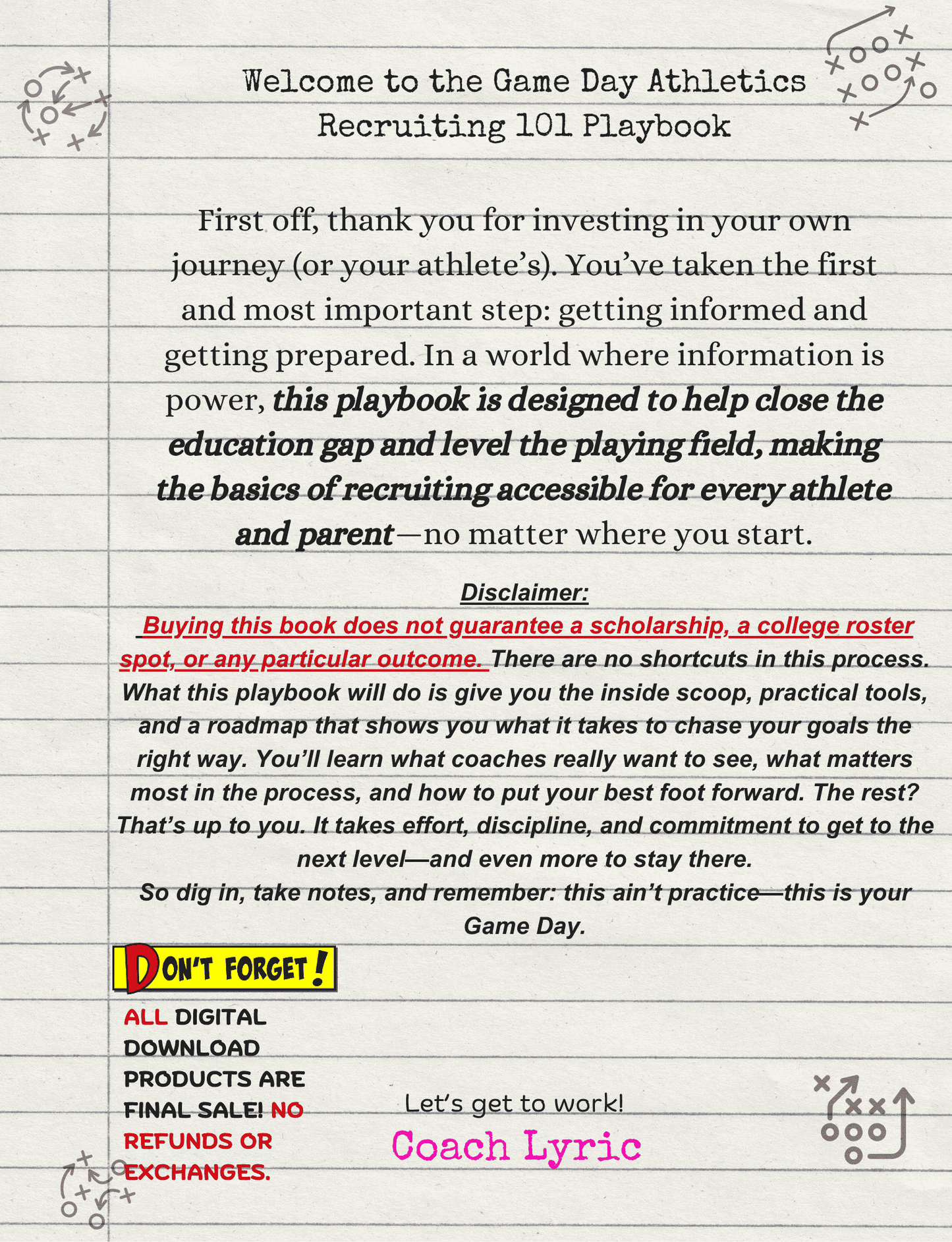 Unlock the College Recruiting Game—Recruiting 101 Playbook