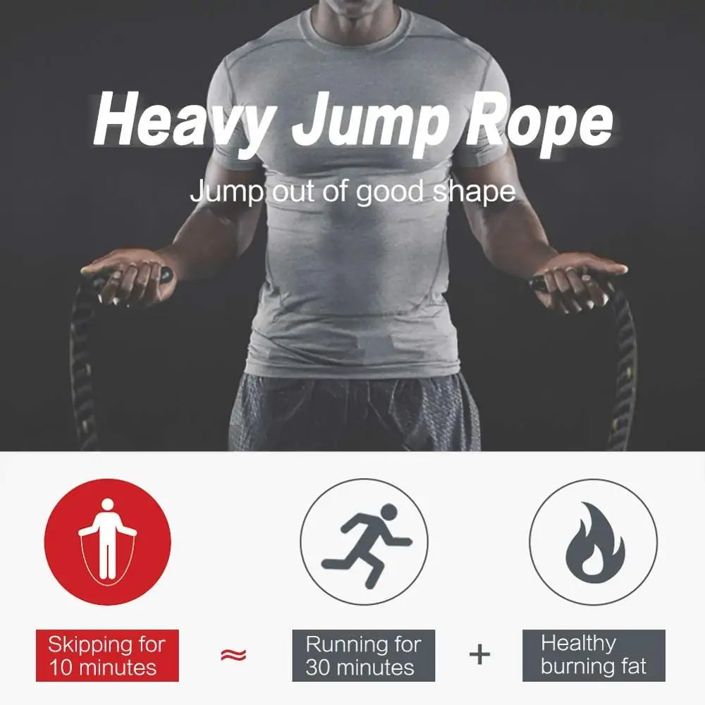 Game Day| Heavy Weighted Jump Rope Crossfit and Muscle Building Fitness Rope