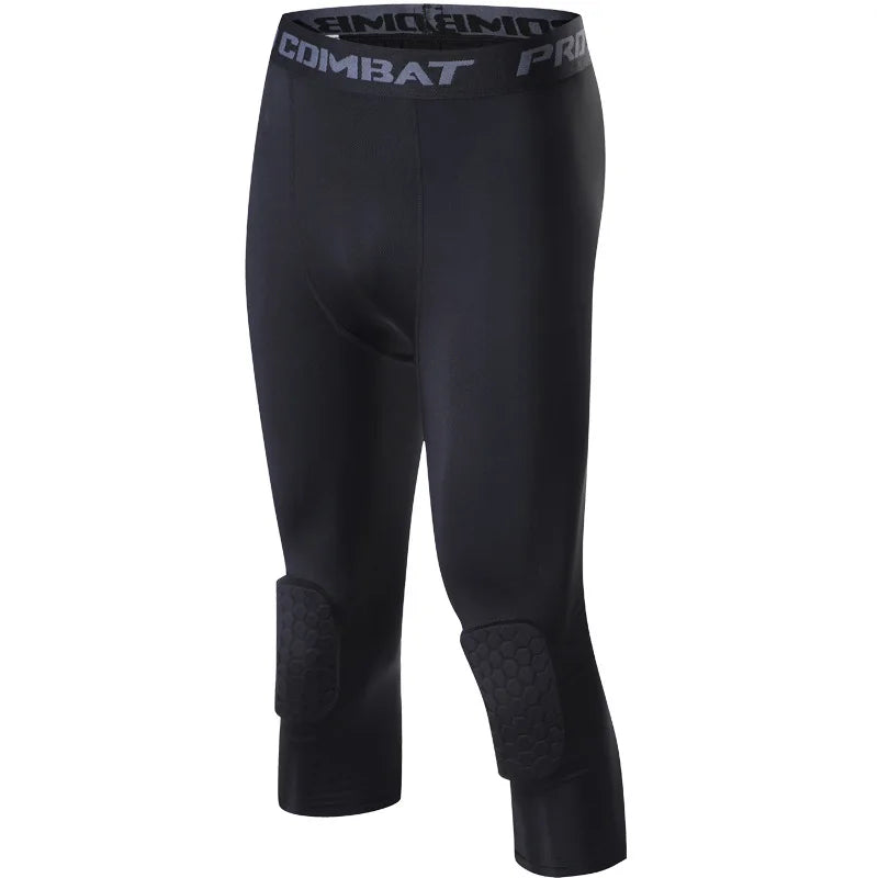 Game Day| Quick-Dry 3/4 Combat Compression Tights