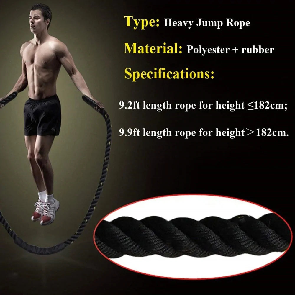 Game Day| Heavy Weighted Jump Rope Crossfit and Muscle Building Fitness Rope